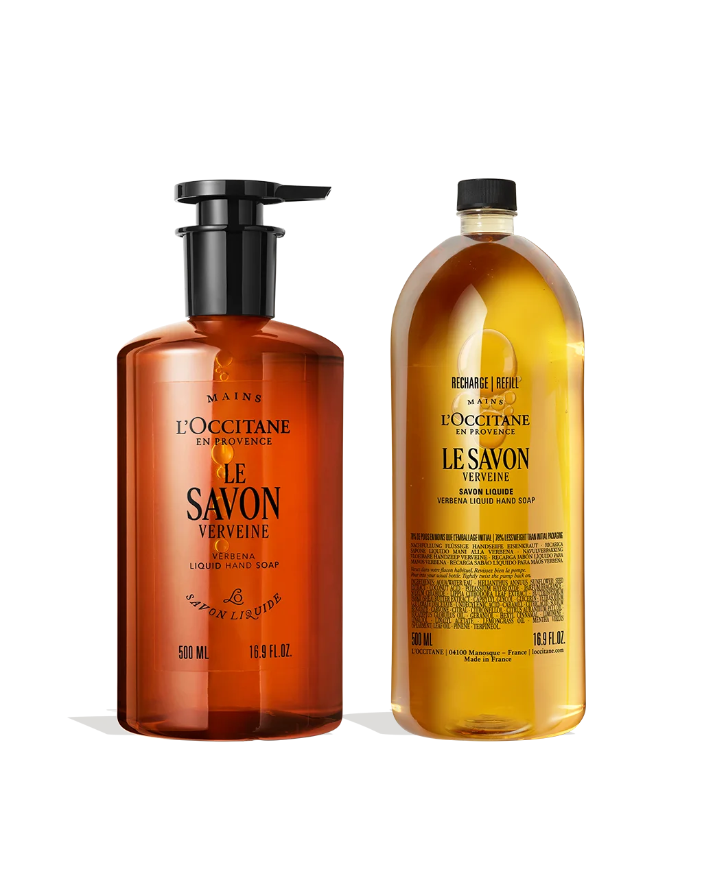 Le Savon Verbena Liquid Hand Soap + Refill