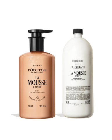 La Mousse Shea Cream Hand Wash + Refill